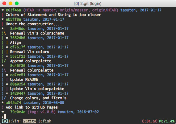 Screenshot on iTerm2